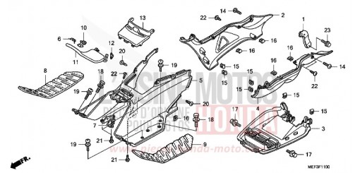 FLOOR STEP/UNDER COVER (FJS400D8) FJS400D8 de 2008